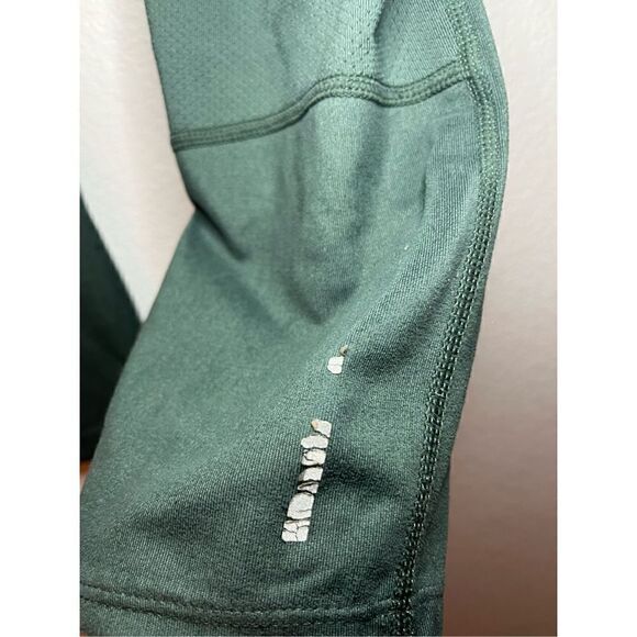 Nike Running Dri Fit Green Gray Crop Leggings - Picture 5 of 9